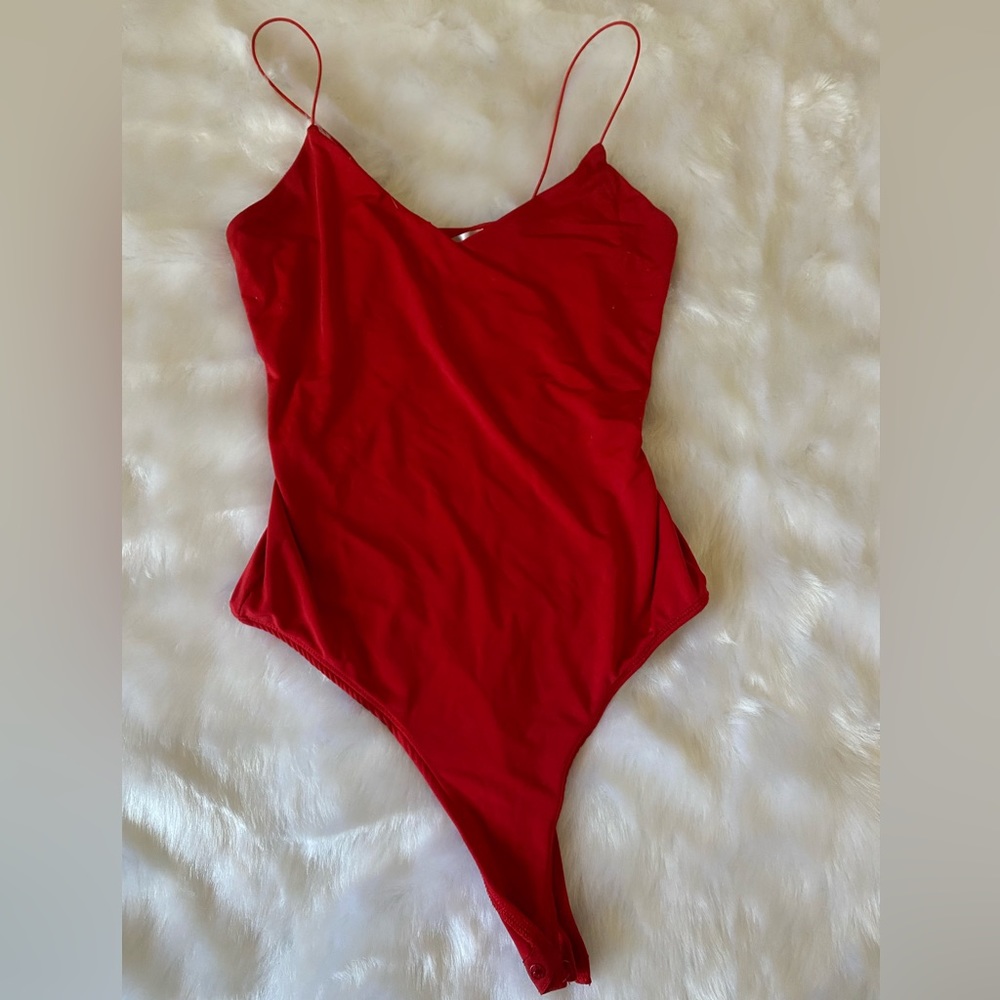 Red bodysuit